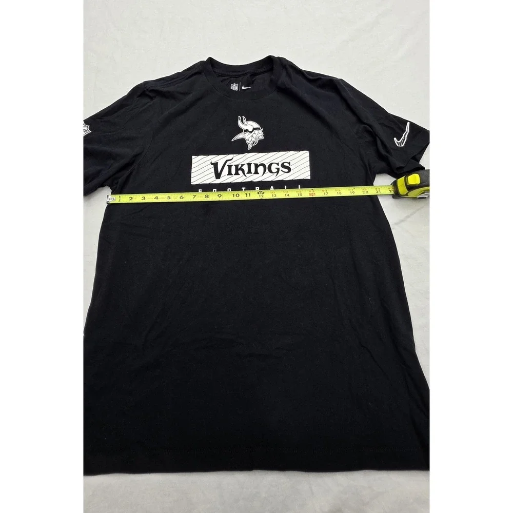 Nike Dri-fit Minnesota Vikings NFL Black T-shirt Size XL